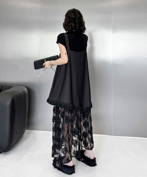 Splicing Lace Dress